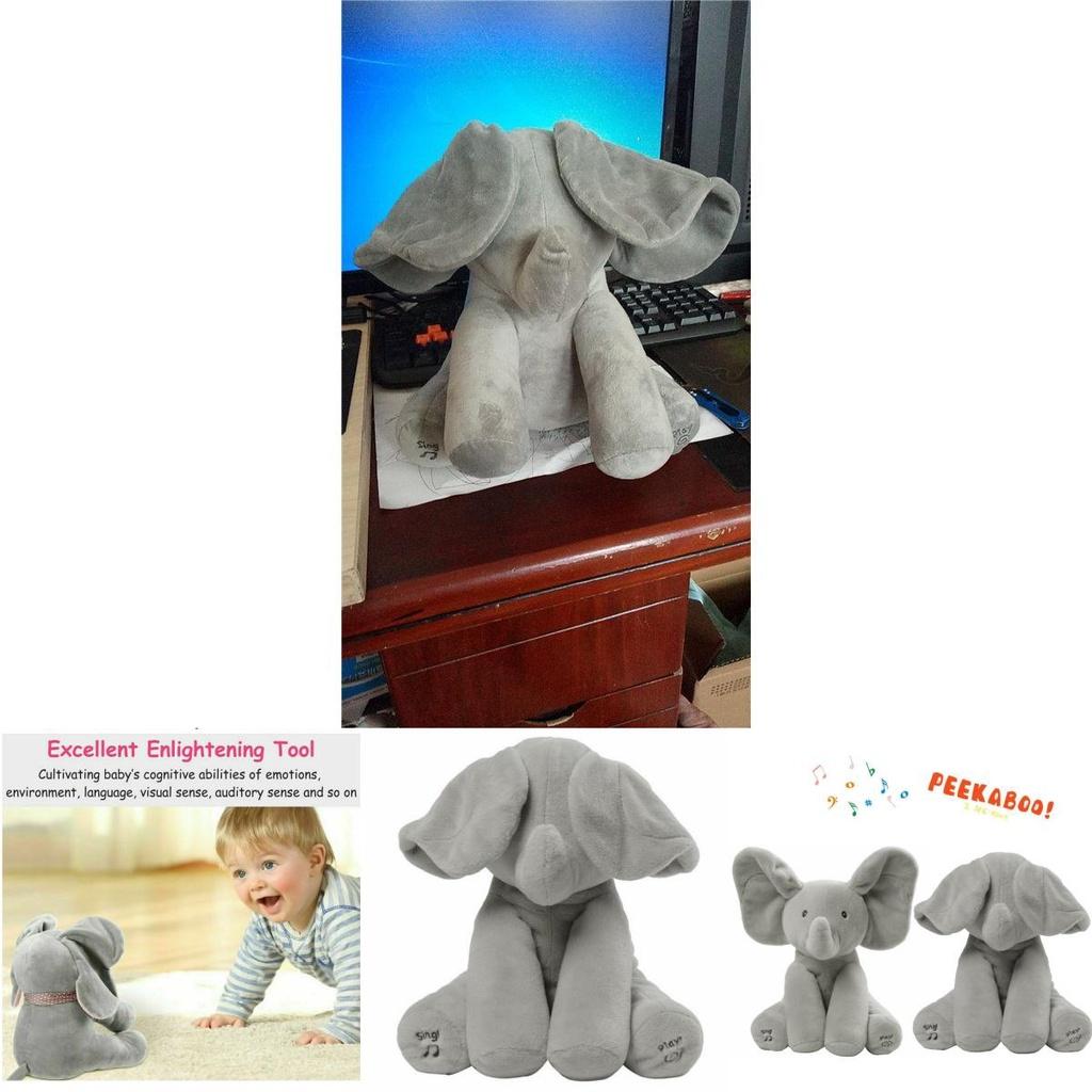 Интерактивный говорящий слон с игрой в прятки и пением, развивающие подарки для детей