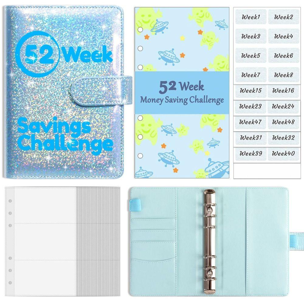 with Magnetic Buckle 52 Weeks Envelope Binder A6 Money Saving Binder  Couple