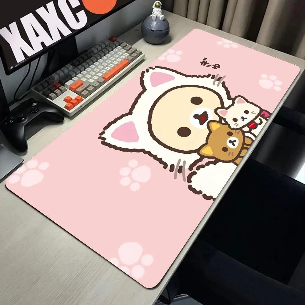 Большой коврик для мыши Rilakkuma-es Коврик для мыши для геймеров Офисные аксессуары Корпус для ПК Игровой коврик для стола Компьютерные столы Коврики для клавиатуры