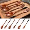 Natural Wooden Fork Handmade Dinner Kit High Quality Dinnerware Cutlery  Kitchen Accessories