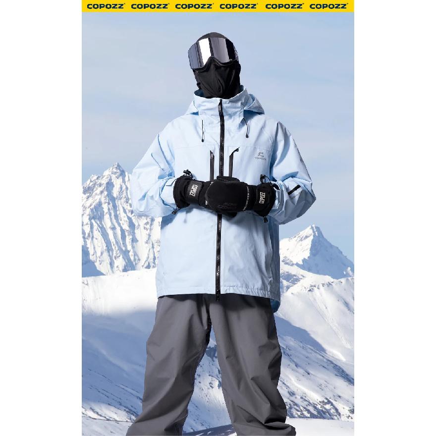 COPOZZ Brand Winter 3L Male Ski Pants Outdoor Sports Permeable Windproof Waterproof Female Snow Pant Warm Ski Snowboard Trousers