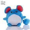Kawaii Plush Keychain Charmander Bulbasaur Mew Soft Stuffed Pendant Bag Charm Anime Toy for Kids Fans Collectible Gifts