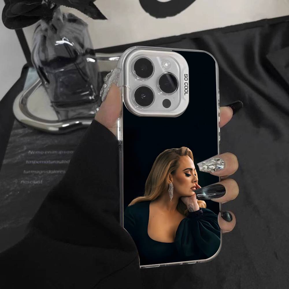 Singer A-Adele Phone Case For iPhone 16,15,14,13,12,11,Pro,XS,Max,Plus,Mini,SE White Candy Matte Shockproof Cover