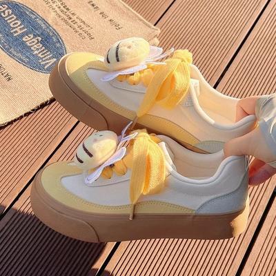 Универсальные симпатичные парусиновые туфли 2024 года, новые туфли для серфинга, модные низкие туфли для спорта и отдыха, женские туфли белого цвета