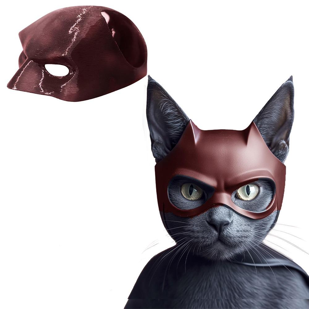 Аксессуар для костюма косплея Маска Бэт-кота Мстителя Черная маска кота с паутиной Для кошек и собак