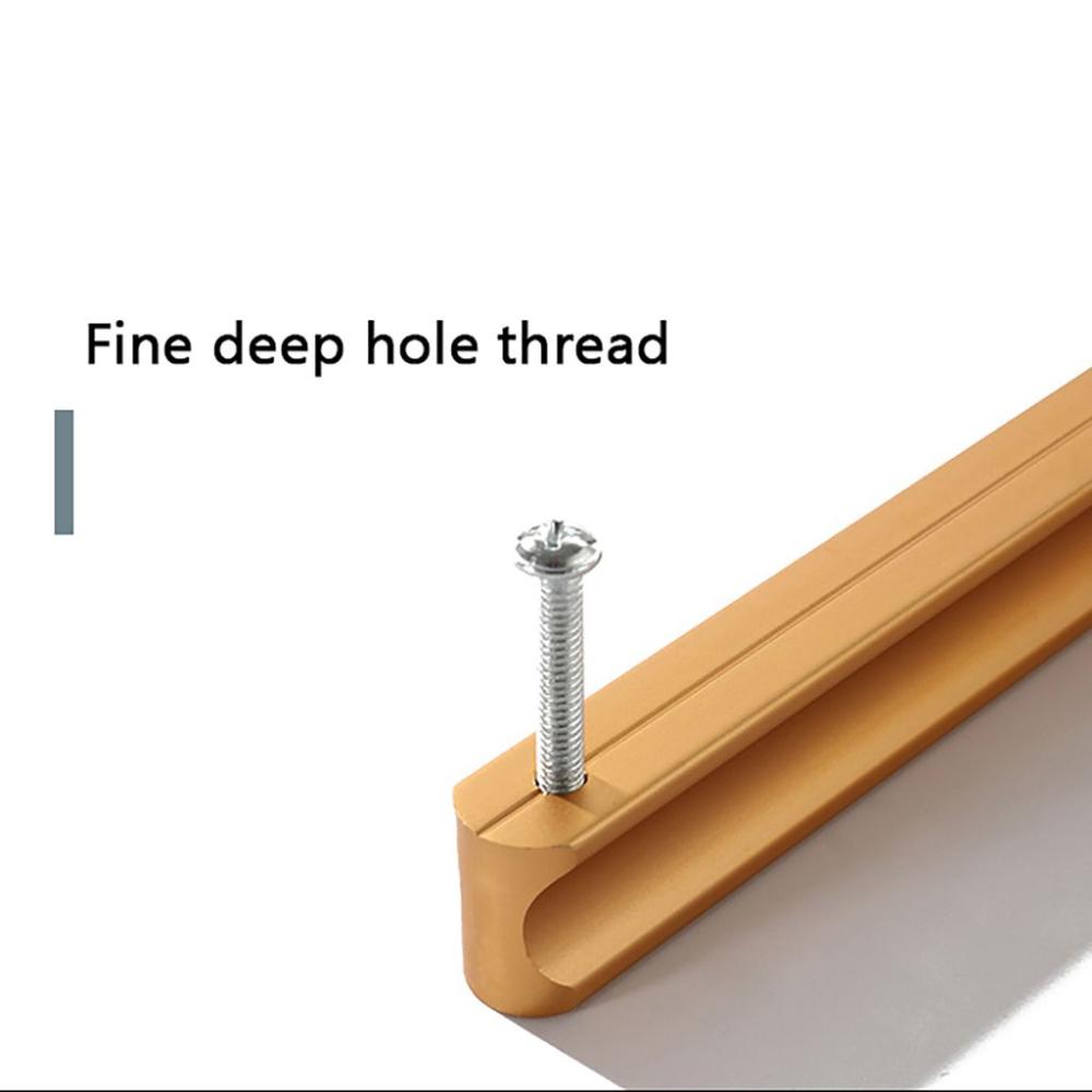 Современное украшение для шкафа Форма штанги Простые дверные ручки Мебельная фурнитура Ручки для ящиков Ручки-кнопки для ящиков