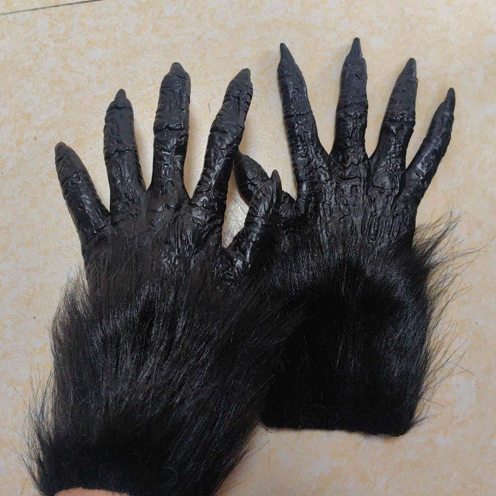 Creepy Beast Claws Realistic Cosplay Mittens Party Props Halloween Gloves Masquerade
