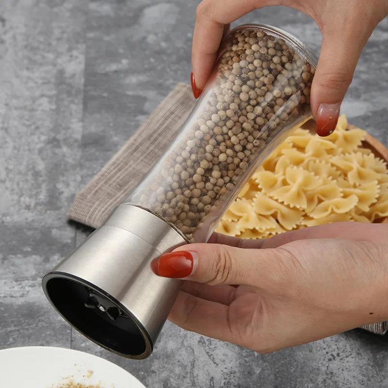 Перечница многоразовая мельница для перца из нержавеющей стали набор для соли и перца кухонные гаджеты долговечная мельница для специй, сохраняющая свежесть