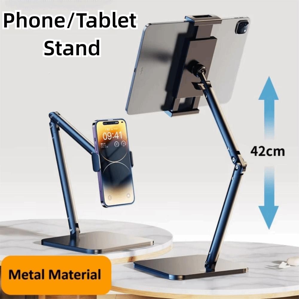 Height Adjustable Desktop Phone Tablet Holder Multi-Angle Long Arm Tablet Bracket  Bed Use