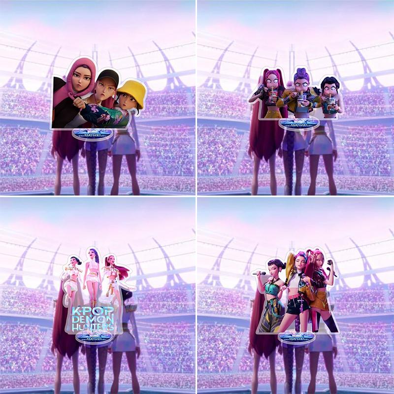 K-Pop D-Demon H-Huntrix Подставка Дисплей Аниме Kpop Украшение для Вечеринки Монстр Po Карта Акриловые Настольные Стоячие Украшения