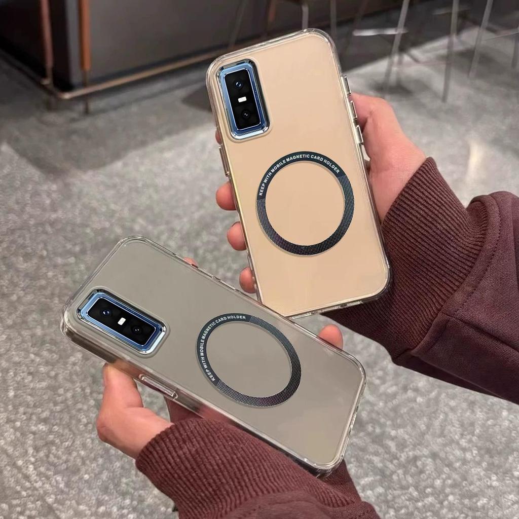 Чехол для infinix GT 30, 30 PRO Минималистичный Полупрозрачный Магнитный Чехол Поднятый Гальванизированный Ободок Камеры Противоскользящий Ударопрочный Защитный Корпус