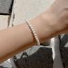 KIETIMOOR White Pearl Bracelet 4mm (Silver925) White Pearl Bracelet Silver