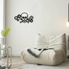 Skulls And Gears Wall Decor - Metal Masterpiece for Halloween, Interior Home with Modern Art and Metal Wall Hanging
