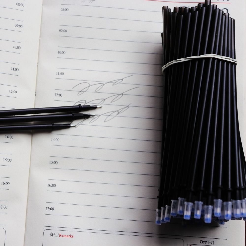 10 шт./набор Пишущий инструмент Стержень для гелевой ручки 0,5 мм Цветные чернила Стержень для гелевой ручки Принадлежности для рисования