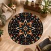 Tribal Aztec Star Circle Rug Entrance Front Doorway Foyer Home Decor Corridor Passageway Floor Mat Area Rug Household Carpet