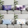 Home Decor Sea Turtles and Wavy Pattern Suitable For Sofa Bedroom Car Pillow Cover Cushion Rectangular Back Cushion