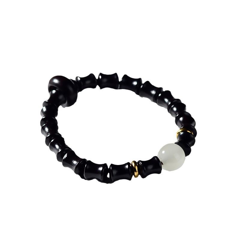 Зеленый сандал, бамбук, светящееся беговое кольцо «Вечная ночь», женский браслет, красный сандал, кровавый сандал, маленький браслет из сандалового дерева для Барби