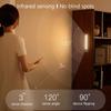 Светодиодная лампа для шкафа с датчиком движения, перезаряжаемая через USB, для кухни, прикроватной тумбочки, гардероба, кладовки, прохода