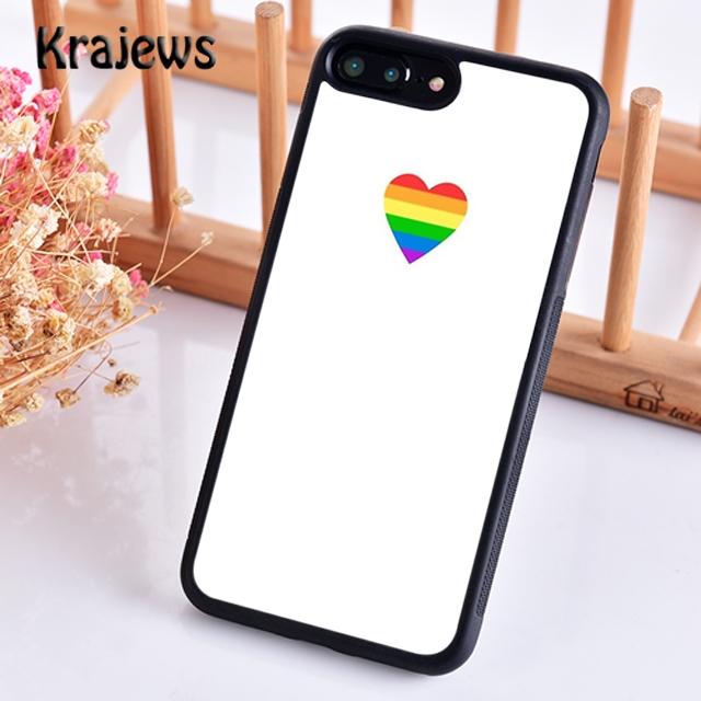 Krajews Gay Lesbian LGBT Rainbow Pride ART Phone Case For iPhone 17 Air 16 15 14 plus 11 12 13 pro max coque Fundas