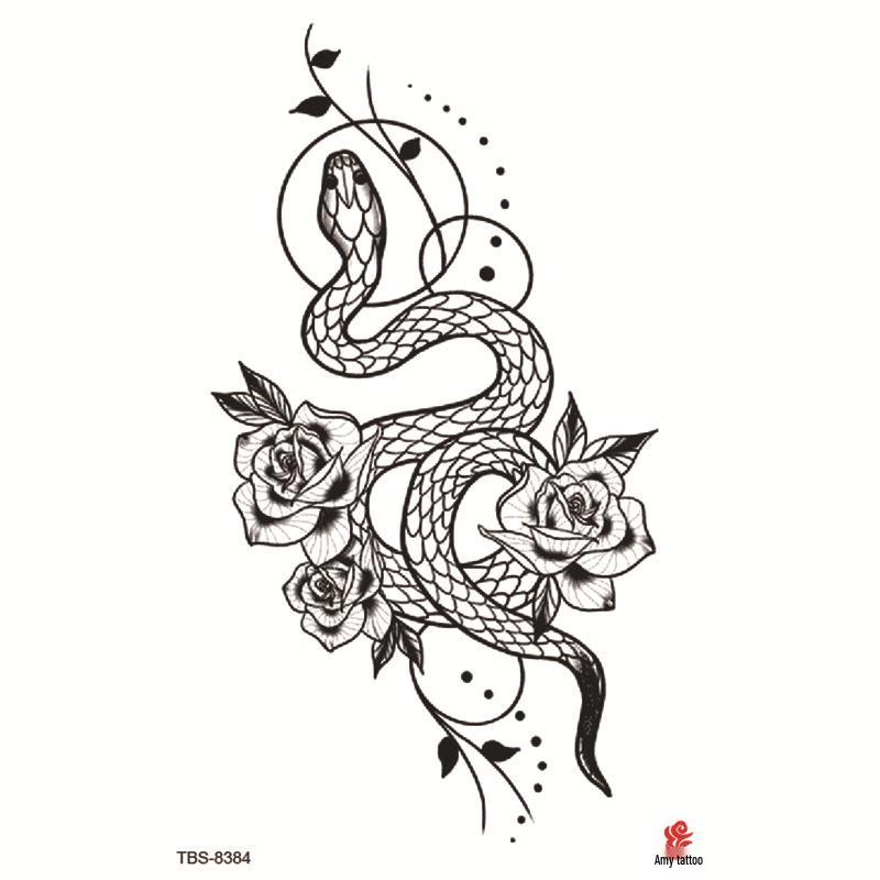 Набор маленьких водостойких тату-наклеек с тотемами и символами для предплечья