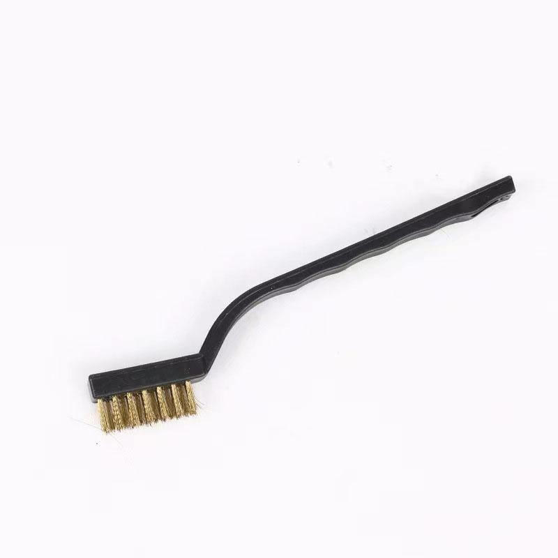 3/6/12 шт. Промышленная зубная щетка Мини Медная стальная проволочная щетка Нержавеющая стальная проволочная щетка для очистки от грязи и твердых частиц