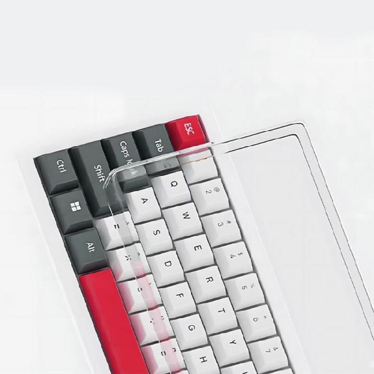 Clear Acrylic Keyboards Protectors Full Coverage 104-108Keys Dustproof Shield Spillproof Layer For Office Setups And Pet Safety