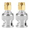 Akozon 2pcs BNC Male To SMA Male Connector Adapter Test Converter