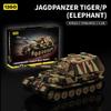 Tiger 97001 Тяжелый Танк Военная Модель Конструктор с Минифигурками