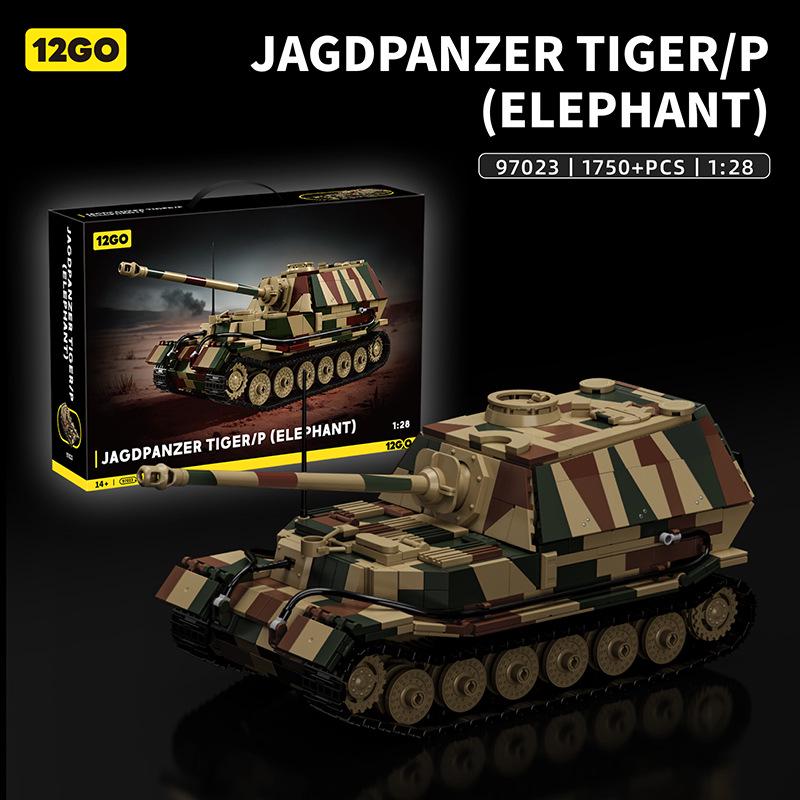 Tiger 97001 Тяжелый Танк Военная Модель Конструктор с Минифигурками
