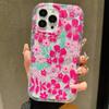 Flower Summer Pink Floral Phone Case For iPhone 13 11 12 14 15 16 Pro Max 16E XR X XS 7 8 Plus SE2 Shockproof Transparent Cover