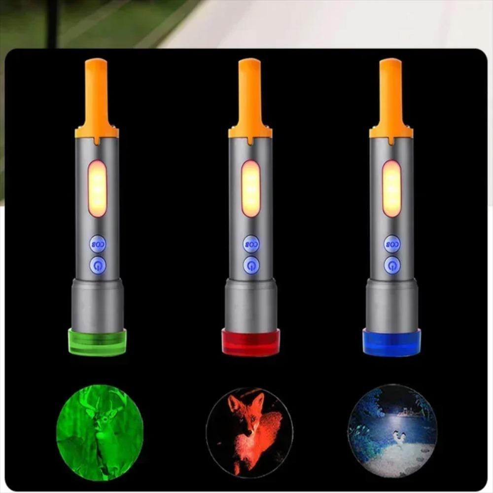 Светодиодный фонарик с USB-зарядкой, мощный зум, кемпинговый фонарь, 9 режимов, корпус из алюминиевого сплава, уличный свет с крючками