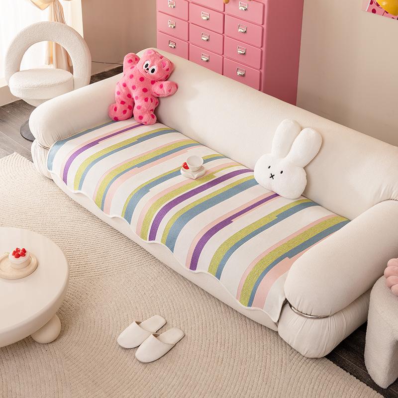 Dopamine Sofa Cushion Universal Cartoon Special-Shaped  New Leather Sofa Seat Cushion Fixed Non-Slip Cover Cloth Towel