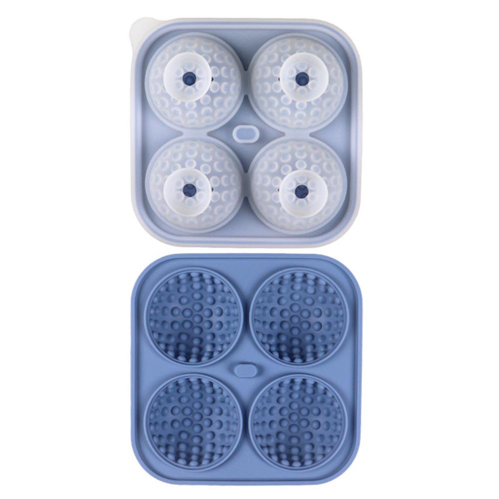 4 Compartments Ice Cube Tray Silicone Sphere Ice Mold DIY Chocolate Mold  Summer