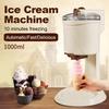 Automatic Ice Cream Machine Fruit Ice Cream Maker 1000ML Capacity for Home Electric DIY Kitchen Household Use Fruit Dessert Machine