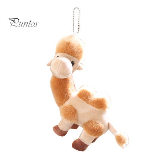 Decorative Hanging Accessory Plush Camel Bag Charm, Stuffed Pendant with Bead Chain Chain, Animal Plushie Backpack Handbags Purse Decoration