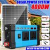 4000W Modified Sine Wave Solar Power Inverters+18W Solar Panel Transformer Car Adapter Charging Converter DC 12V To AC 110V/220V