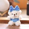 Bowknot Bear Plush Keychain Bag Pendant Animal Doll Toys Keyring Gifts Kids