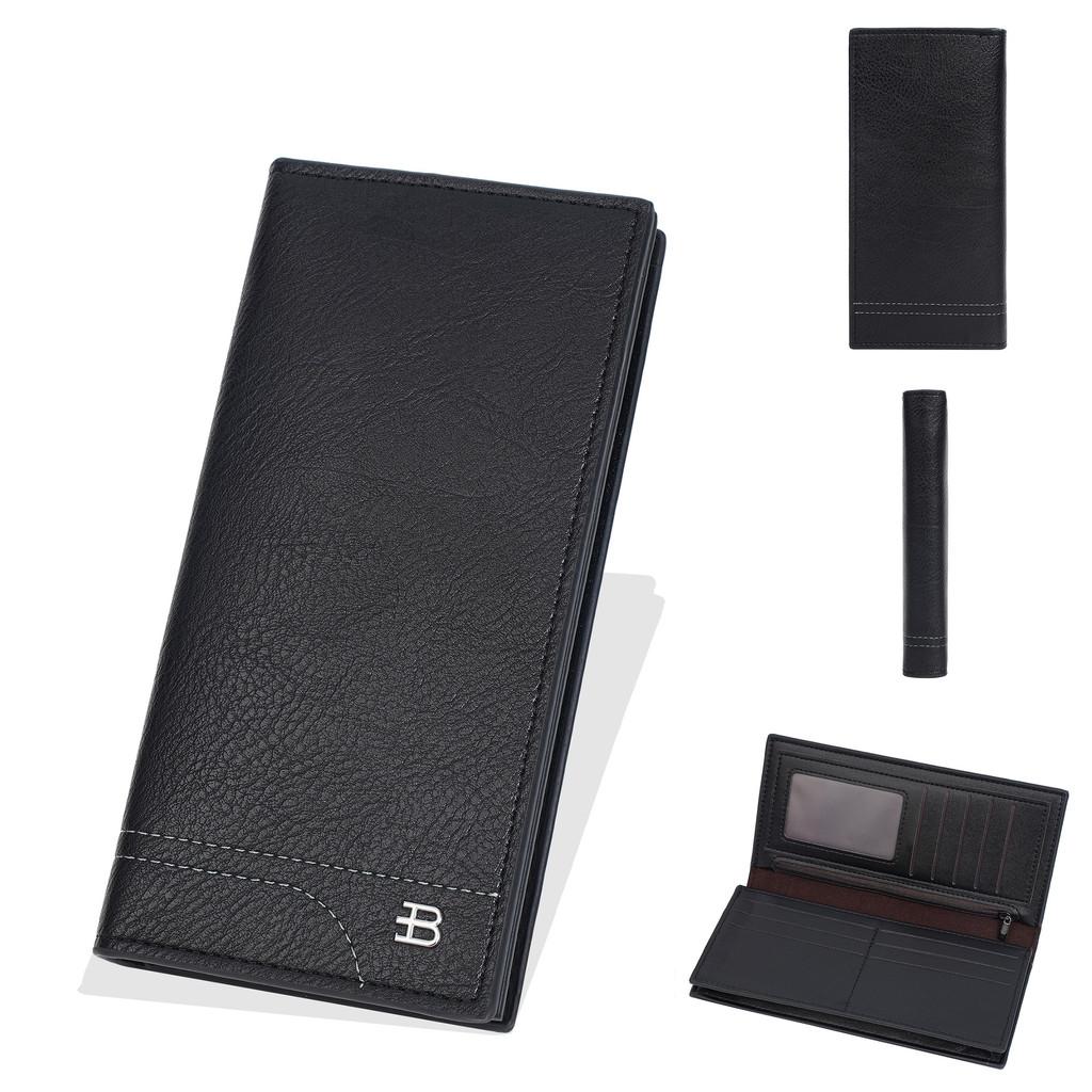 Womens Long Wallet Rfid Blocking Pu Leather With Solid Color Design And Letter Decor For Daily Use