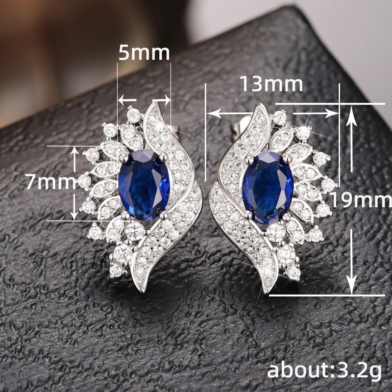 Lindon Fashion Copper Alloy Zircon Jewellery Drop Earrings For Women Wedding Party Gifts