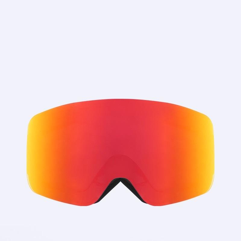 Anti-Fog Double-Layer Ski Goggles Soft Thermoplastic Polyurethane Frame Polycarbonate Night Vision Lens Dual Frame Velvet Elastic Strap