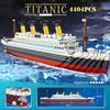 City World Famous Movie RMS Titanic Ship Model Building Blocks Figures Boat Friends Mini 3D Micro Bricks Toys For Children Gifts