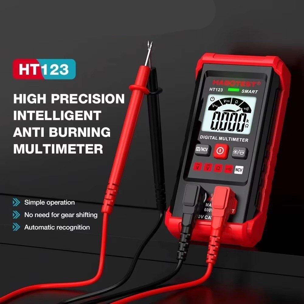 Цифровой мультиметр 2000 отсчетов Тестер напряжения AC/DC Проверка непрерывности Профессиональное использование