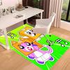 Lankybox Foxy and Rocky3 Printed Absorbent Washable Carpet, Non-Slip Bathroom Mats, Kitchen Rugs, Yoga Mat,Living Room Entrance, Camping Picnic Rugs