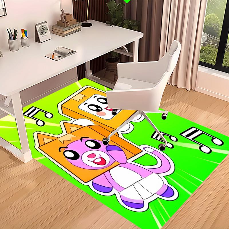 Lankybox Foxy and Rocky3 Printed Absorbent Washable Carpet, Non-Slip Bathroom Mats, Kitchen Rugs, Yoga Mat,Living Room Entrance, Camping Picnic Rugs