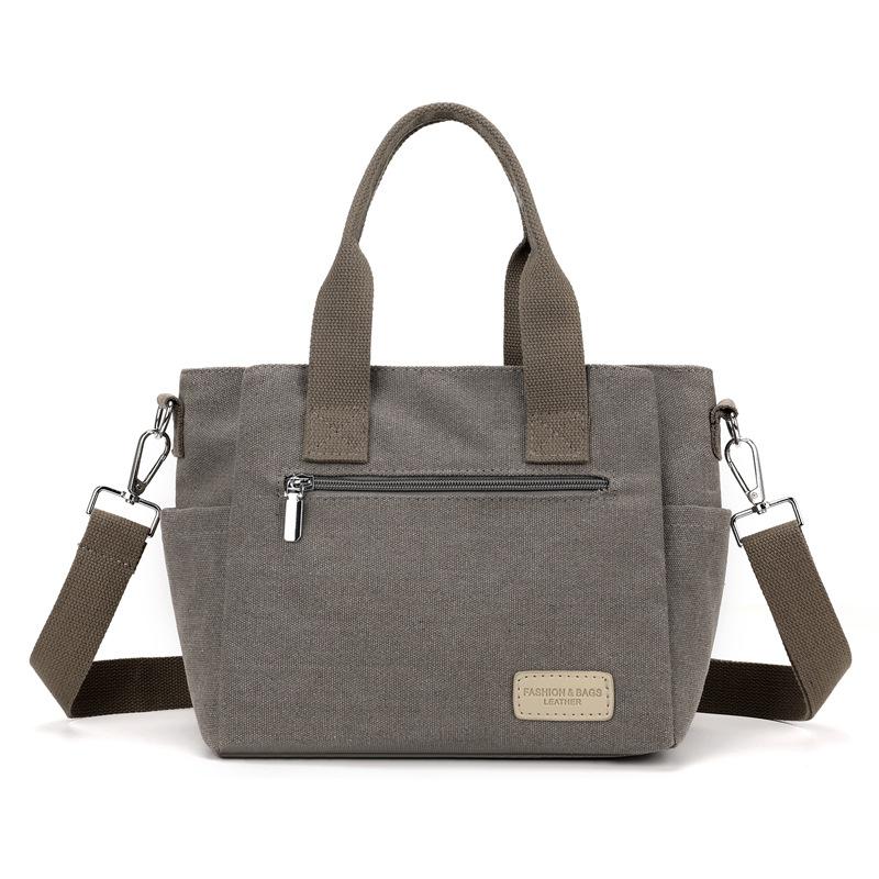 Женская сумка через плечо, большая вместительная сумка из холста