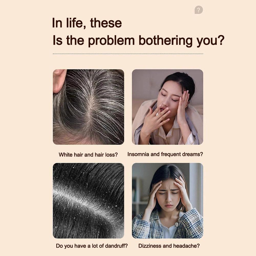 Расческа-массажер для кожи головы 2-в-1 Двусторонняя расческа для меридианов головы Расческа с воздушной подушкой для расслабления волос