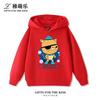 Trendy, loose-fitting, and versatile hooded sweatshirt for boys and girls, featuring fun cartoon prints—perfect for autumn and winter.
