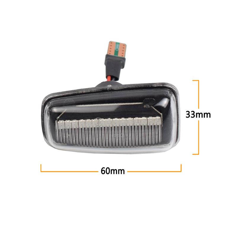 2pcs Signal Lamp Led Side Marker Light Side Indicator 12V Panel Lamp Side Repeater For Peugeot 406 (Coupe)