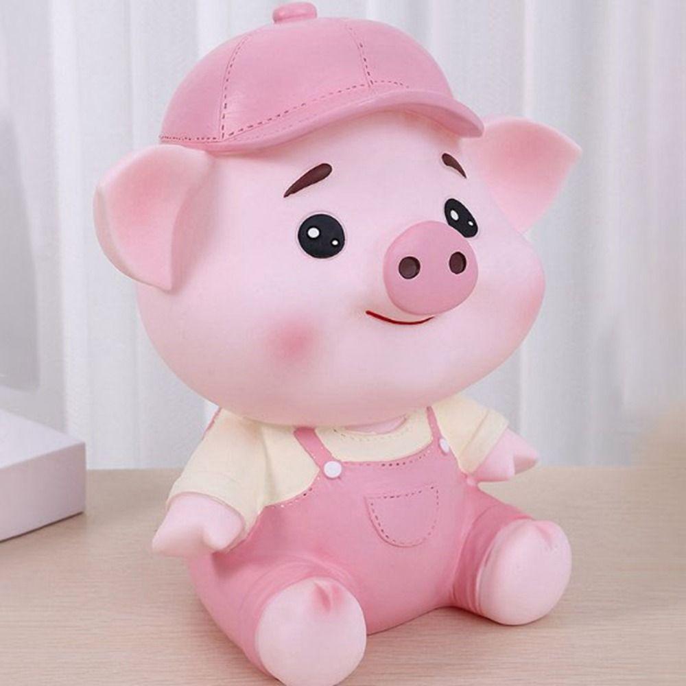 Cartoon Animal Piggy Bank Large Capacity Cartoon Piggy Bank Multi-purpose Pig Savings Can  Indoor