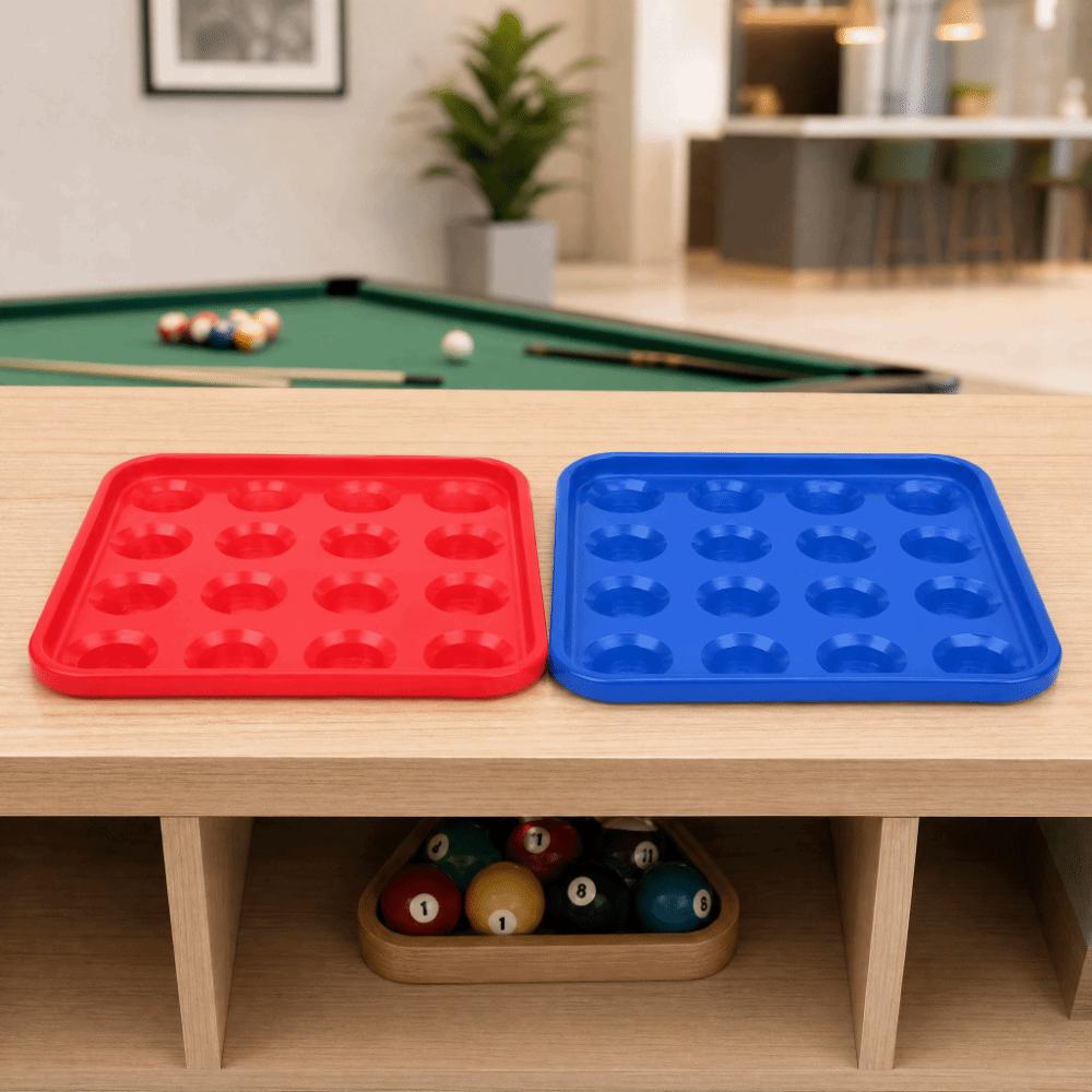 Square Billiard Ball Tray Plastic Billiard Storage Holder Portable Billiard Ball Plate Home Play